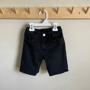 Boys H&M slim fit black jean shorts